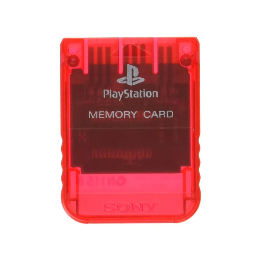 PlayStation 1 Memory Card (Cherry Red)