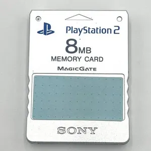 PlayStation 2 Memory Card - MagicGate (White/Blue)
